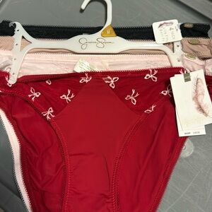 Jessica Simpson four pack silky bikini panties, new